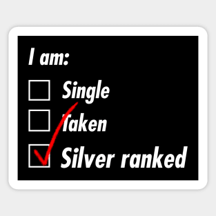 Single Taken Silver Sticker